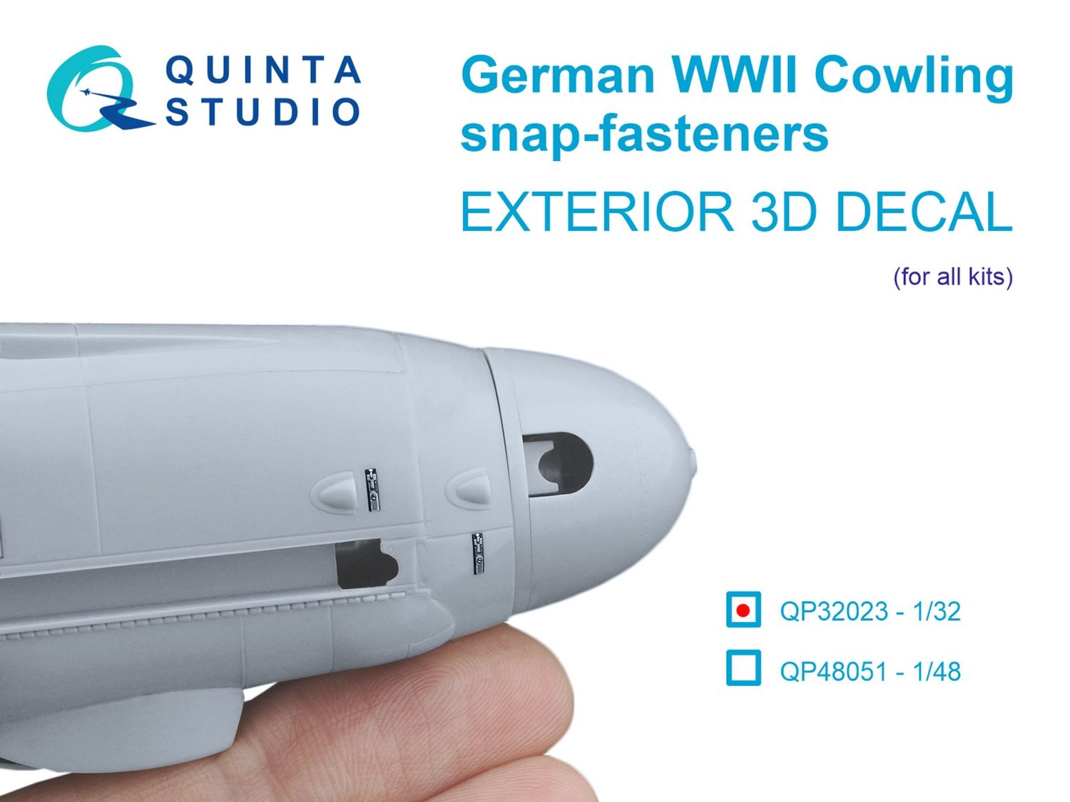 QP32023 - German WWII Cowling Snap-Fasteners (All kits) - 1:32