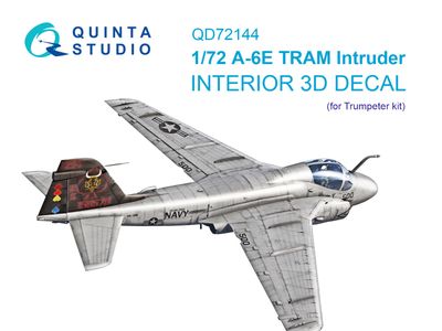 QD72144 - A-6E TRAM Intruder 3D-Printed &amp; coloured Interior on decal paper (Trumpeter) - 1:72