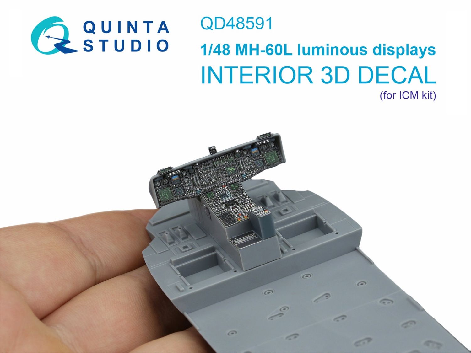 QD48591 - MH-60L Blackhawk luminous displays for QD+48590/QDS-48590 sets (ICM) - 1:48
