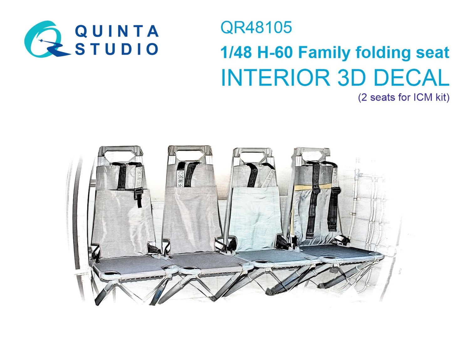 QR48105 - H-60 family folding seat (ICM) - 1:48