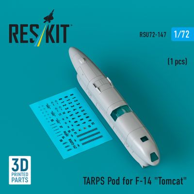 RSU72-0147 - TARPS pod for F-14 &quot;Tomcat&quot; (1 pcs) (3D Printed)  - 1:72