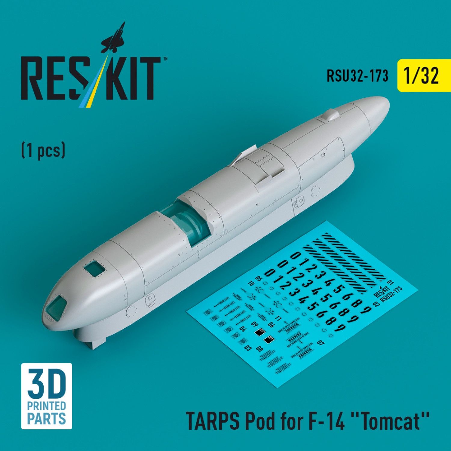 RSU32-0173 - TARPS pod for F-14 "Tomcat" (1 pcs) (3D printed)  - 1:32
