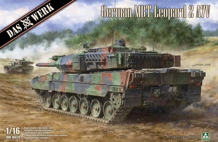 DW16024 - German MBT Leopard 2 A7V - 1:16