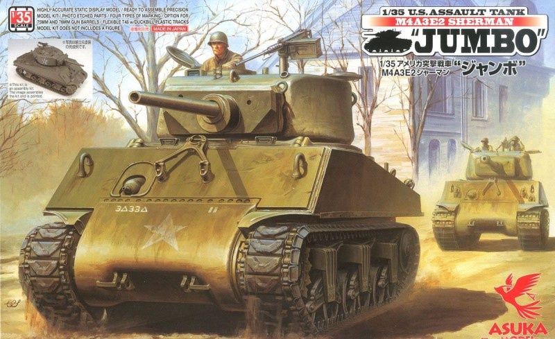 35-021 - U.S. Assault Tank M4A3E2 Sherman &quot;Jumbo&quot; - 1:35