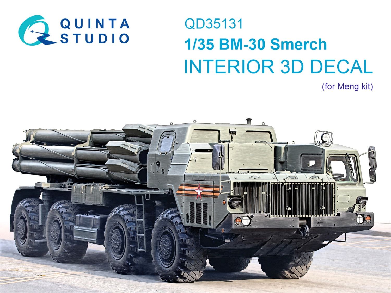 QD35131 - BM-30 Smerch 3D-Printed &amp; coloured Interior on decal paper (Meng) - 1:35