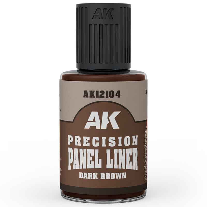 AK12104 - Precision Paneliner - Dark Brown - 30ml