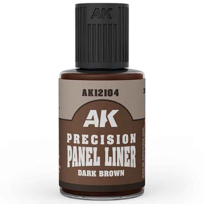 AK12104 - Precision Paneliner - Dark Brown - 30ml