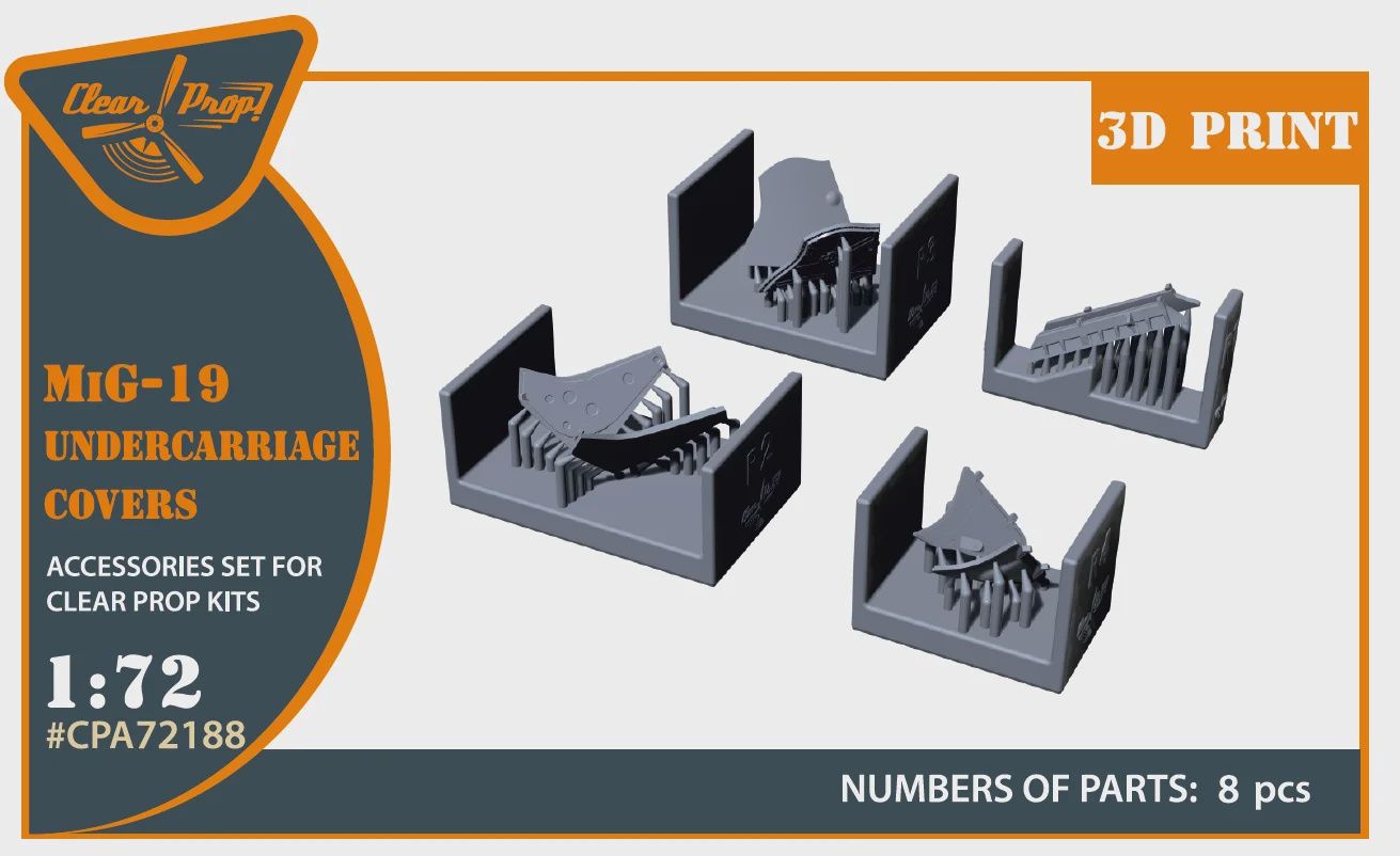 CPA72188 - MiG-19 undercarriage covers for CP kits -  1:72
