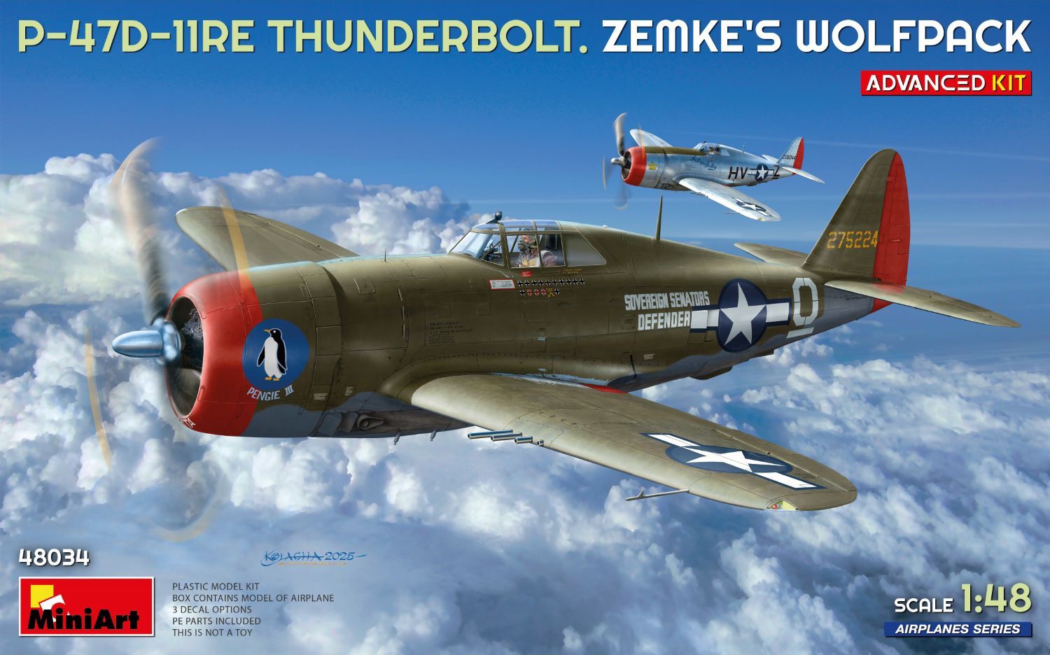 48034 - P-47D-11RE Thunderbolt - Zemke’s Wolfpack Advanced Kit - 1:48