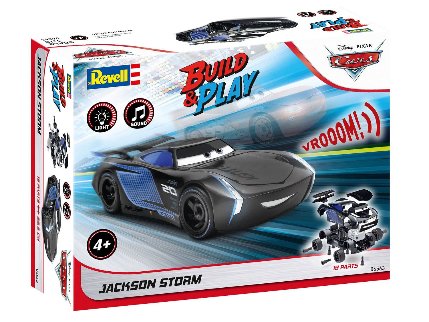 06563 - Jackson Storm Disney-Cars (Light &amp; Sound) - Build &amp; Play - 1:20