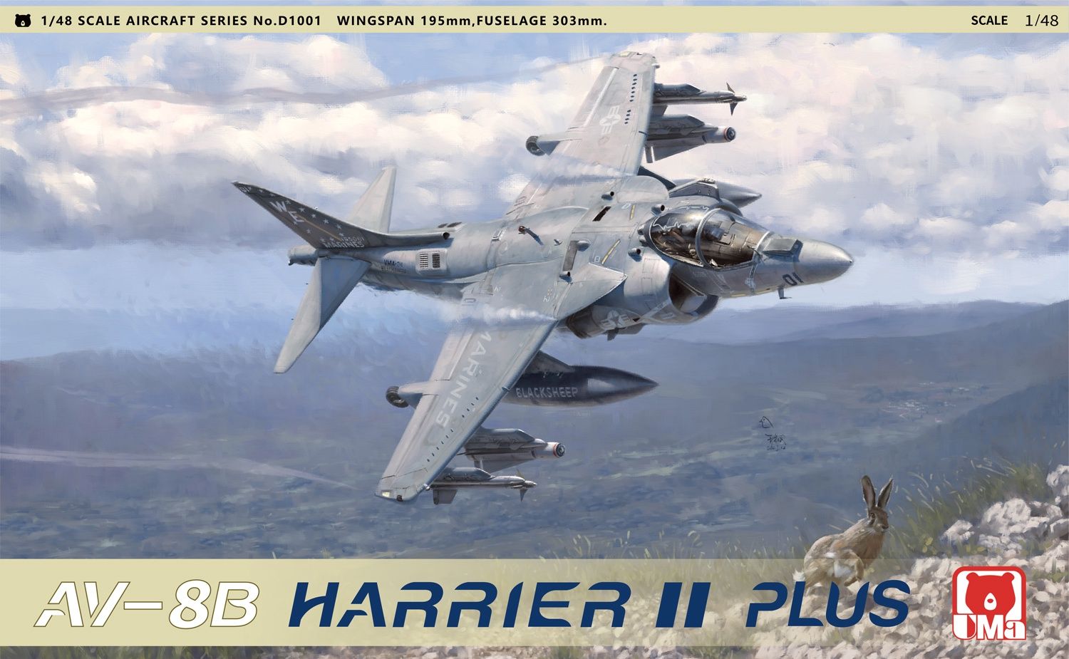 D1001 - AV-8B Harrier II Plus - 1:48