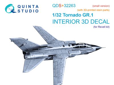 QDS+32263 - Tornado GR.1 3D-Printed &amp; coloured Interior on decal paper (Revell) - Small version (with 3D-printed resin parts) - 1:32