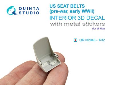 QR+32043 - WWII Imperial Japanese Navy seatbelts (with metal buckles) (All kits) - 1:32
