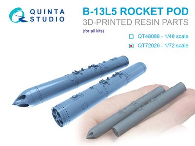 QT72026 - B-13L5 rocket pods, 2 pcs (for all kits) - 1:72