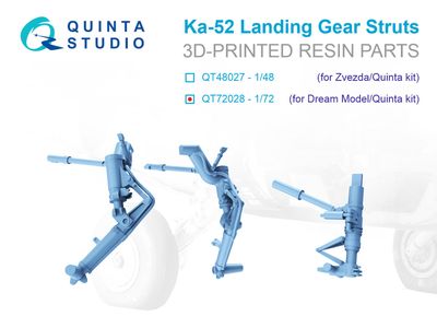QT72028 - Ka-52 Landig Gear Struts (Dream Model/Quinta) - 1:72