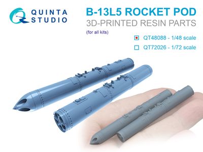 QT48088 - B-13L5 rocket pods, 2 pcs (for all kits) - 1:48
