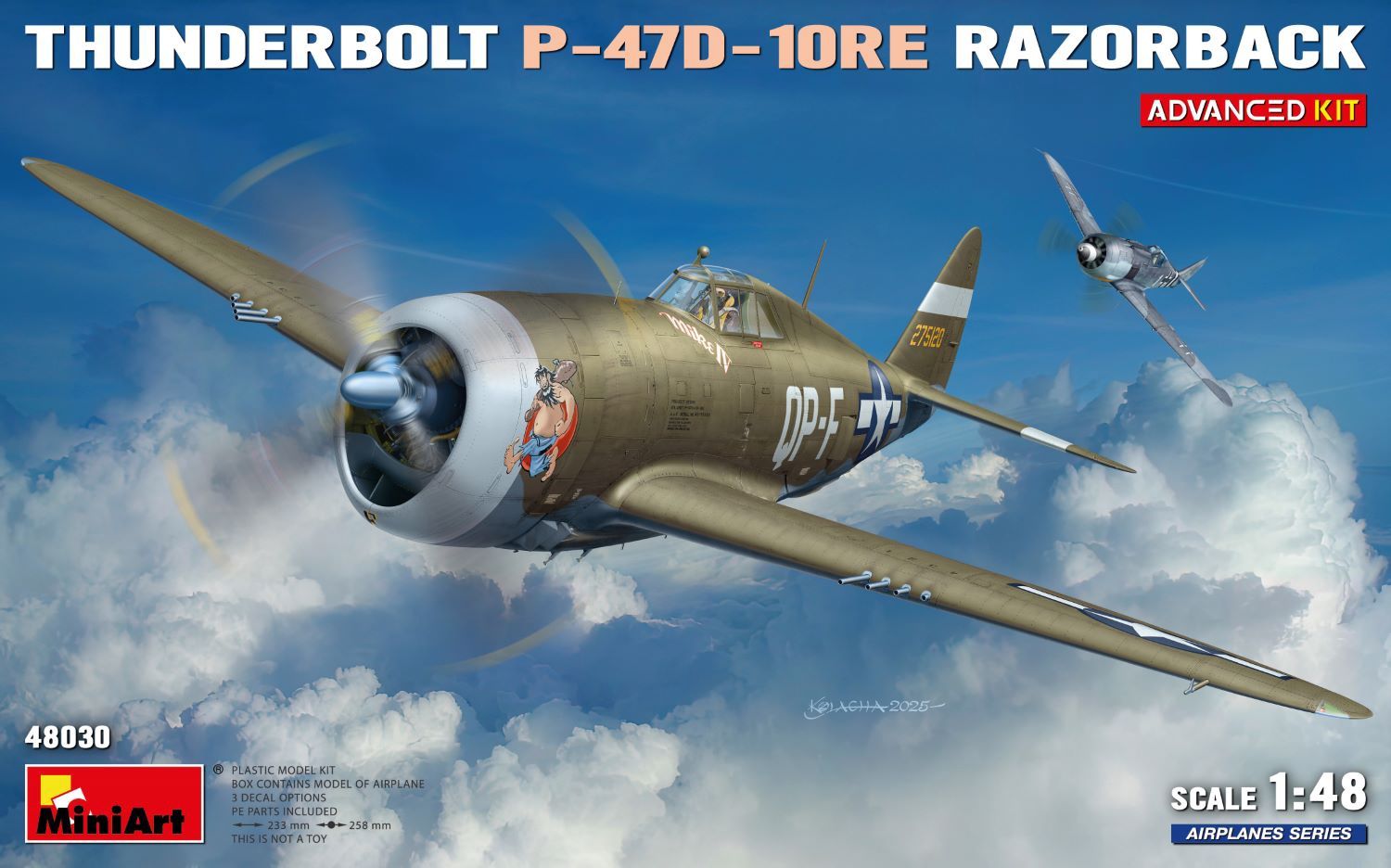 48030 - Thunderbolt P-47D-10RE Razorback - Advanced kit - 1:48