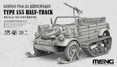 VS-018 - German Pkw.K1 Kübelwagen Type 155 Half-Track - 1:35