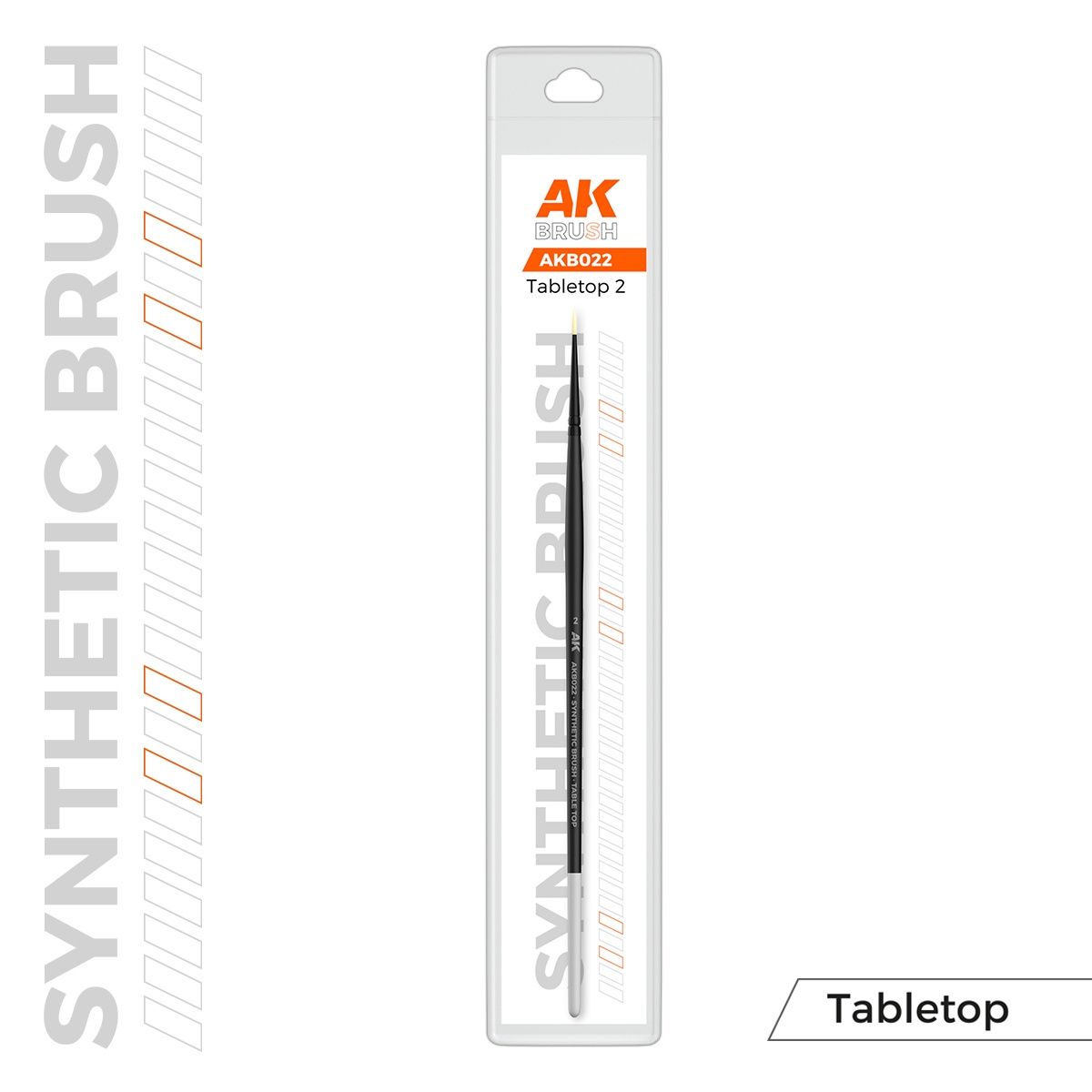 AKB022 - AK Synthetic Tabletop Brush - 2