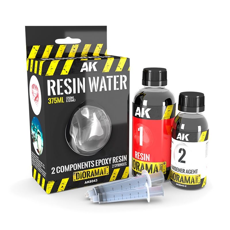 AK8043 - Resin Water 2 Components Epoxy Resin - 375ml