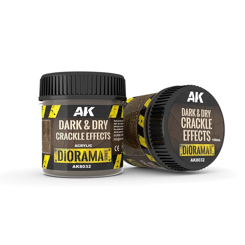 AK8032 - Dark &amp; Dry Crackle Effects (Acrylic)- 100ml