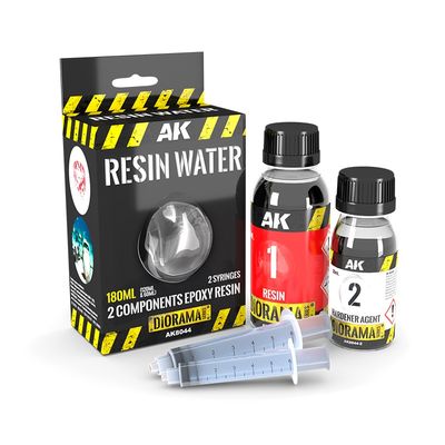 AK8044 - Resin Water 2 Components Epoxy Resin - 180ml
