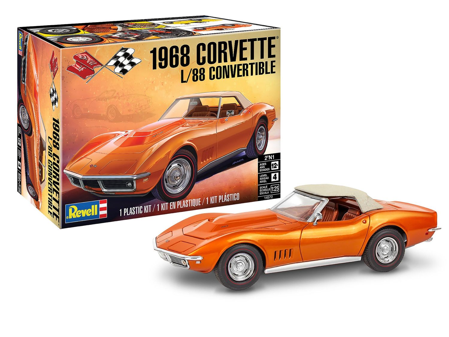 14572 - &#39;68 Corvette L-88 Roadster - 1:25