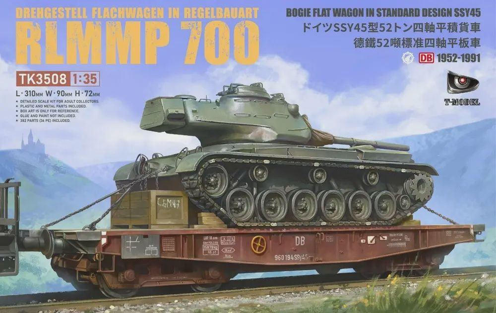 TK3508 - Drehgestell Flachwagen in Regelbauart RLMMP 700 - 1:35