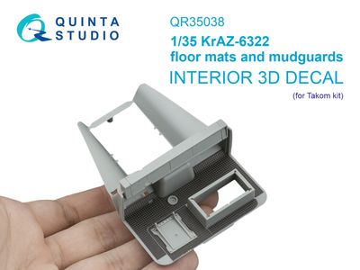 QR35038 - KrAZ-6322 floor mats and mudguards (Takom) - 1:35