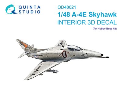 QD48621 - A-4E Skyhawk 3D-Printed &amp; coloured Interior on decal paper (Hobby Boss) - 1:48