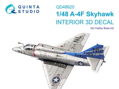 QD48620 - A-4F Skyhawk 3D-Printed &amp; coloured Interior on decal paper (Hobby Boss) - 1:48