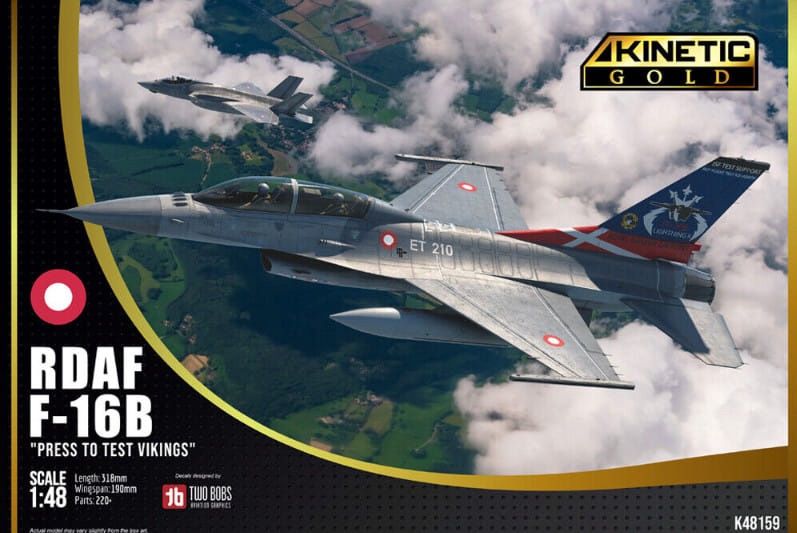 K48159 - RDAF F-16B Press to Test Vikings - 1:48