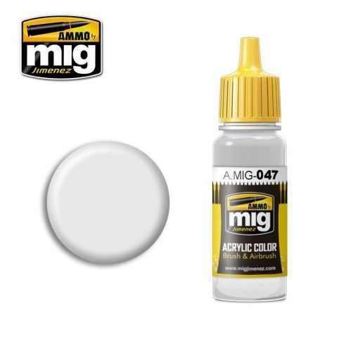 A.MIG-0047 - Acrylic color - Satin White - 17ml