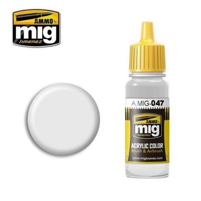 A.MIG-0047 - Acrylic color - Satin White - 17ml