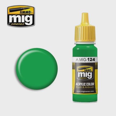 A.MIG-0124 - Acrylic color - Lime Green - 17ml
