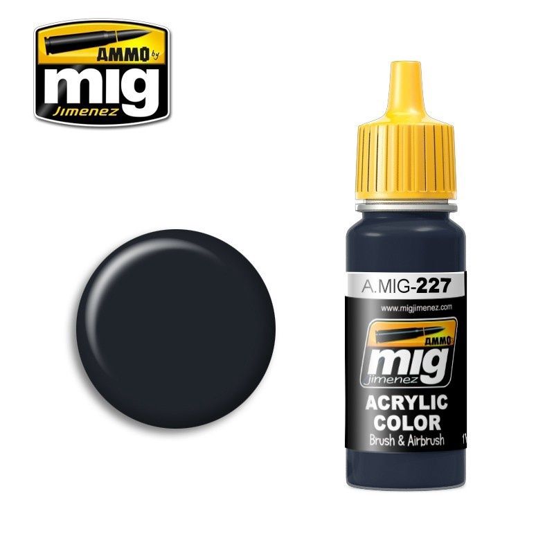 A.MIG-0227 - Acrylic color - FS 25042 Sea Blue (ANA 606) - 17ml