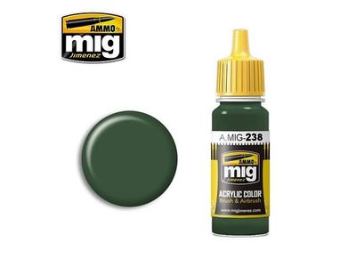A.MIG-0238 - Acrylic color - FS 34092 Medium Green - 17ml