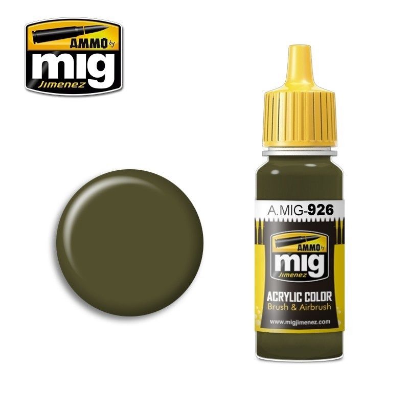 A.MIG-0926 - Acrylic color - Olive Drab Base - 17ml