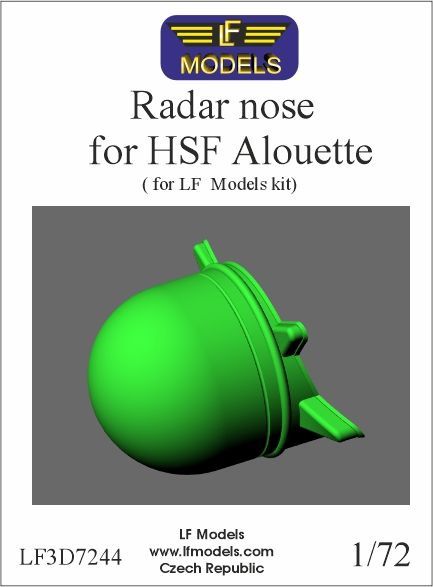LF3D7244 - Radar Nose for HSF Alouette III - 1:72