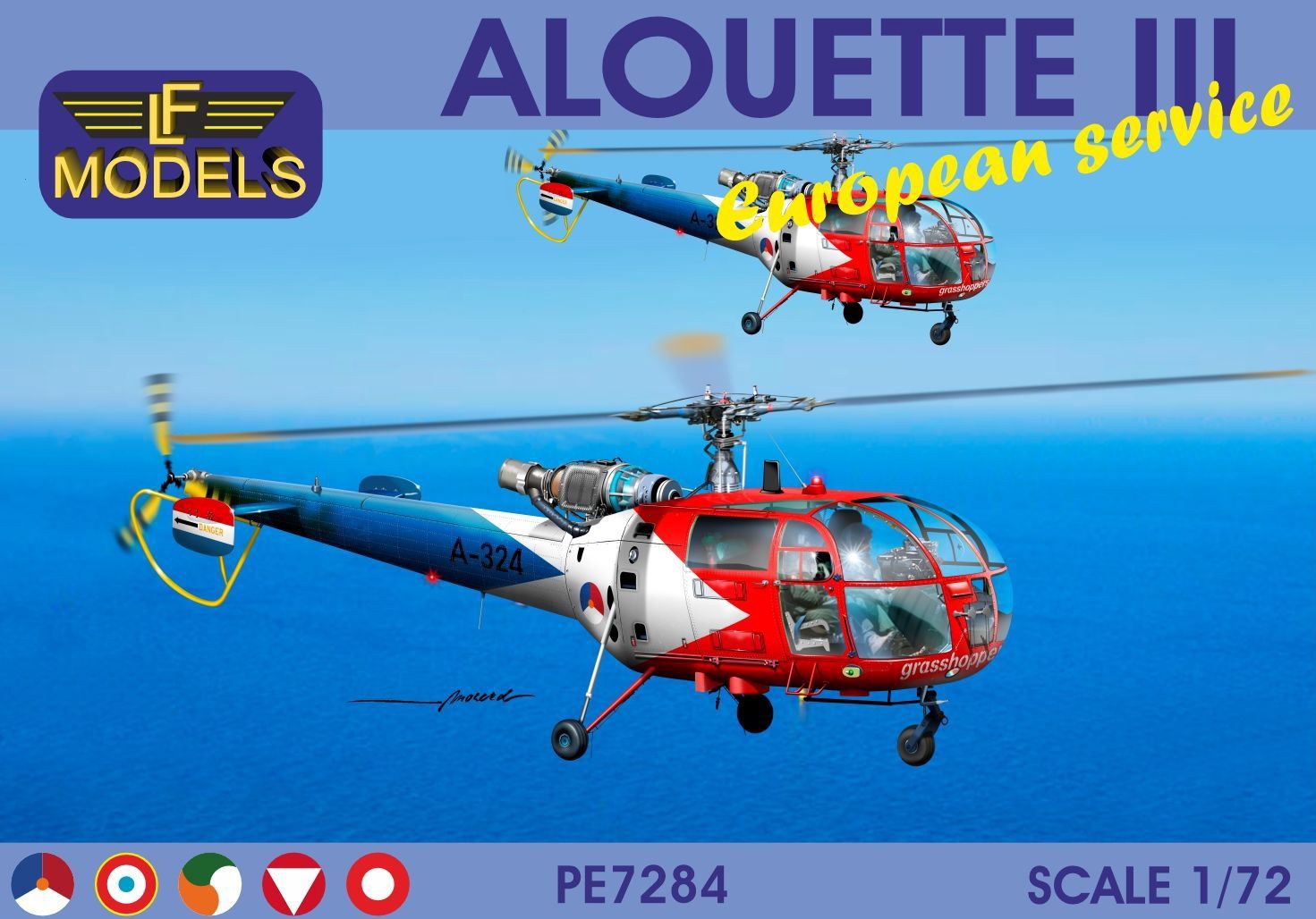 PE7284 - Alouette III - European Service - 1:72