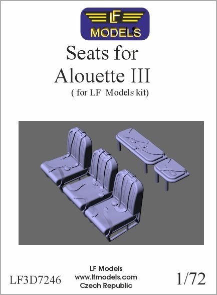 LF3D7246 - Seats for Alouette III - 1:72