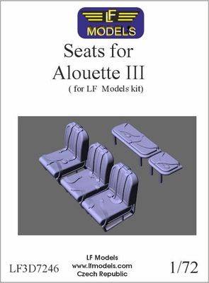 LF3D7246 - Seats for Alouette III - 1:72