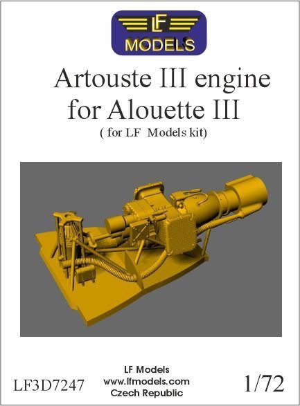 LF3D7247 - Artouste III engine for Alouette III - 1:72