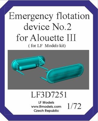 LF3D7251 - Emergency flotation device No. 2 for Aloutte III - 1:72
