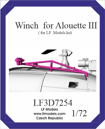 LF3D7254 - Winch for Aloutte III - 1:72