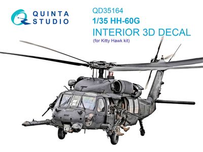 QD35164 - HH-60G Pave Hawk 3D-Printed &amp; coloured Interior on decal paper (Kitty Hawk) - 1:35