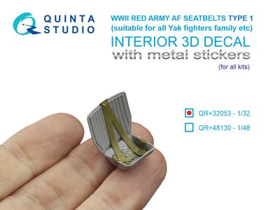 QR+32053 - WWII Red Army AF Seatbelts Type 1 (with metal buckles) (All kits) - 1:32