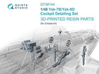 QT48144 - Yak-7B/Yak-9D Cockpit Set (Zvezda) - 1:48