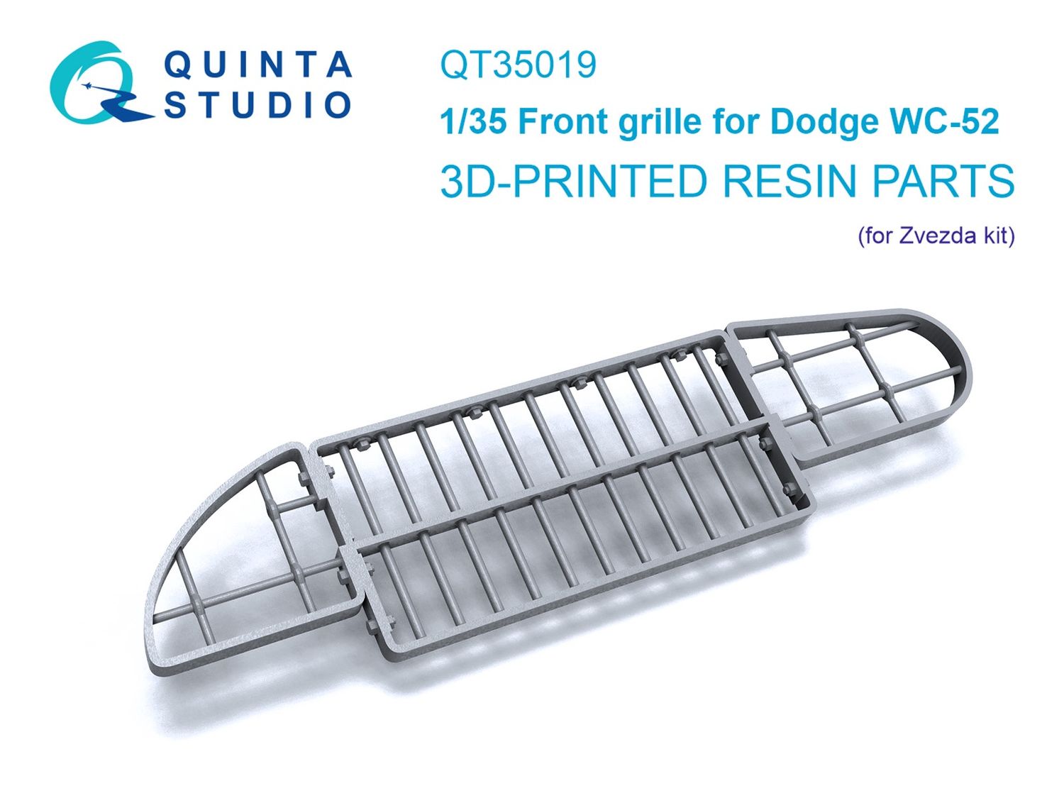 QT35019 - Dodge WC-52 front grille (Zvezda) - 1:35