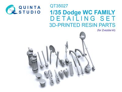QT35027 - Dodge WC Family detailing set (Zvezda) - 1:35